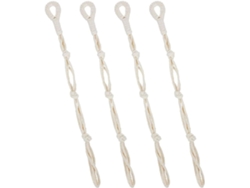 Cuerda De Macramé Para Colgar Plantas, De Algodón, 4 Piezas, Color Beige. Colgador Ajustable Para Macetas. Para