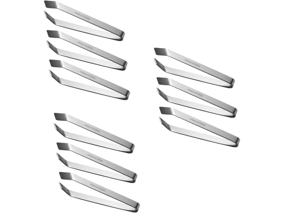 3 Conjuntos Pince à Épiler Inox à Arêtes de Poisson Pincettes de Placage Outil Barrette Pinzas...