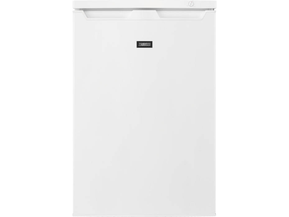 Zanussi Zyan8ew0 Congelador vertical mini libre instalación 845 cm capacidad 85 litros control 3 cajones puerta reversible blanco 84.5 zean11ew0