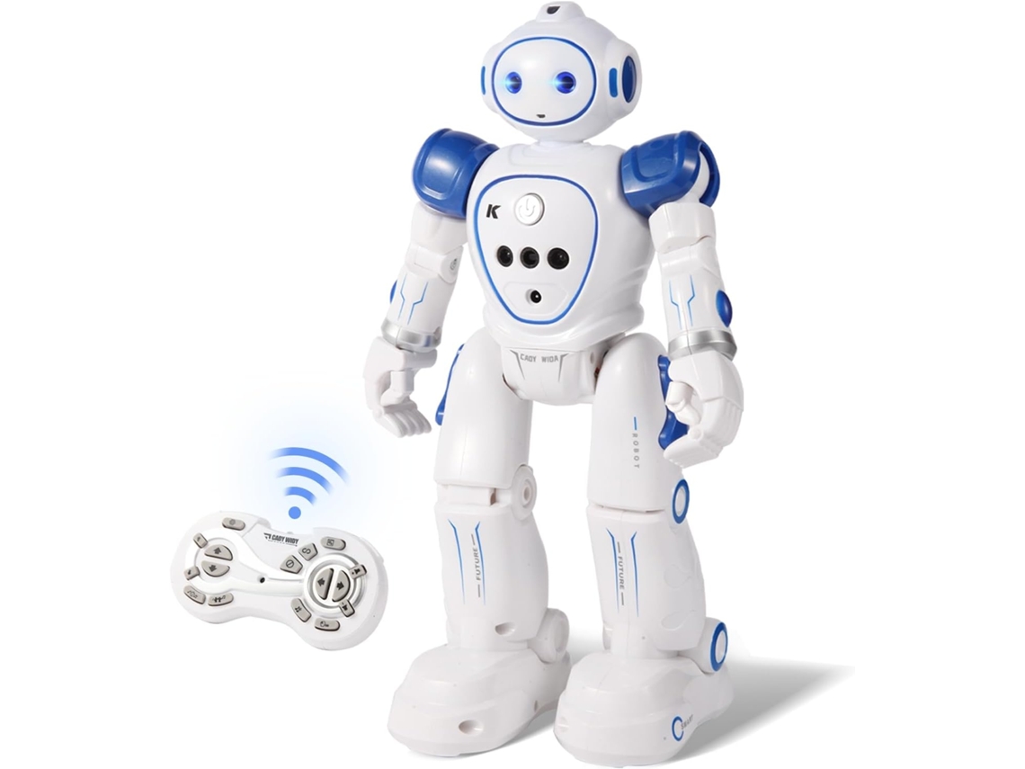 Robot De Juguete Para Niños Con Control Remoto Inalámbrico Y Detección De Gestos, Programable, Camina Y Canta (blanco)