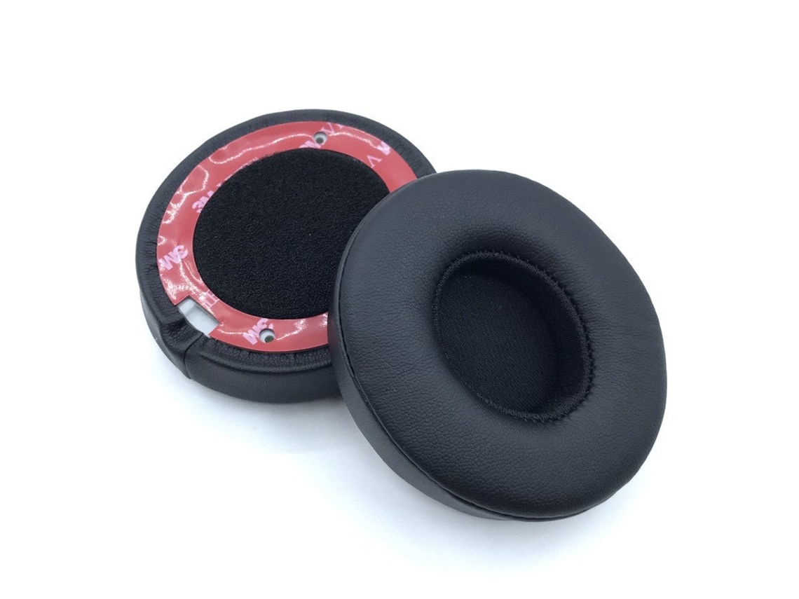 Almofada Para Auscultadores Beats Solo3 Wireless De Orelhas De Espuma Macia Pele De Proteína Preto