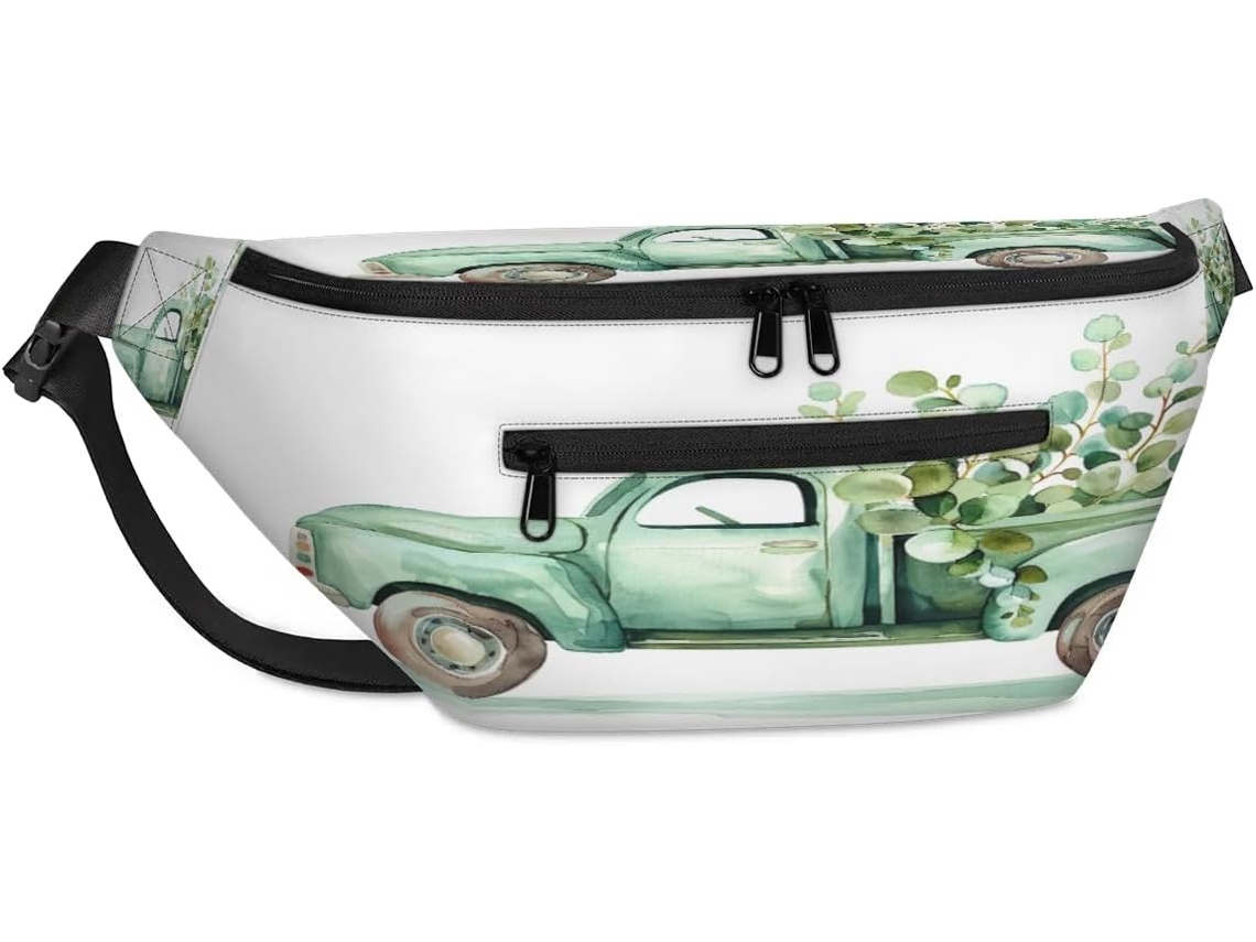 Bolso Bandolera Unisex Tropicallife Gran Capacidad Estampado Eucalipto Para Hombres Mujeres Bolso Cruzado I