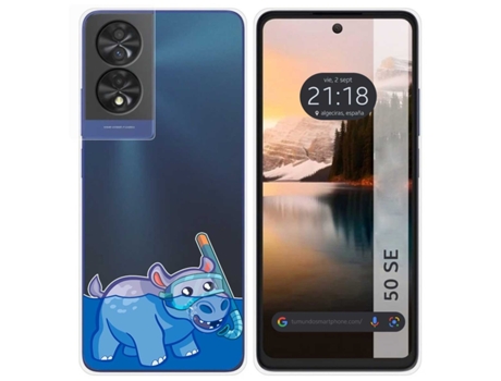 Funda Diseño Hipo para Tcl 50 Se TUMUNDOSMARTPHONE Multicolor