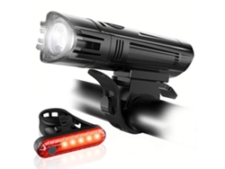 Rebe-lámpara Bicicleta Recargable Usb Hj-057 Ultra Brillante Luz Frontal Ipx45 Impermeable Para Montaña Noche