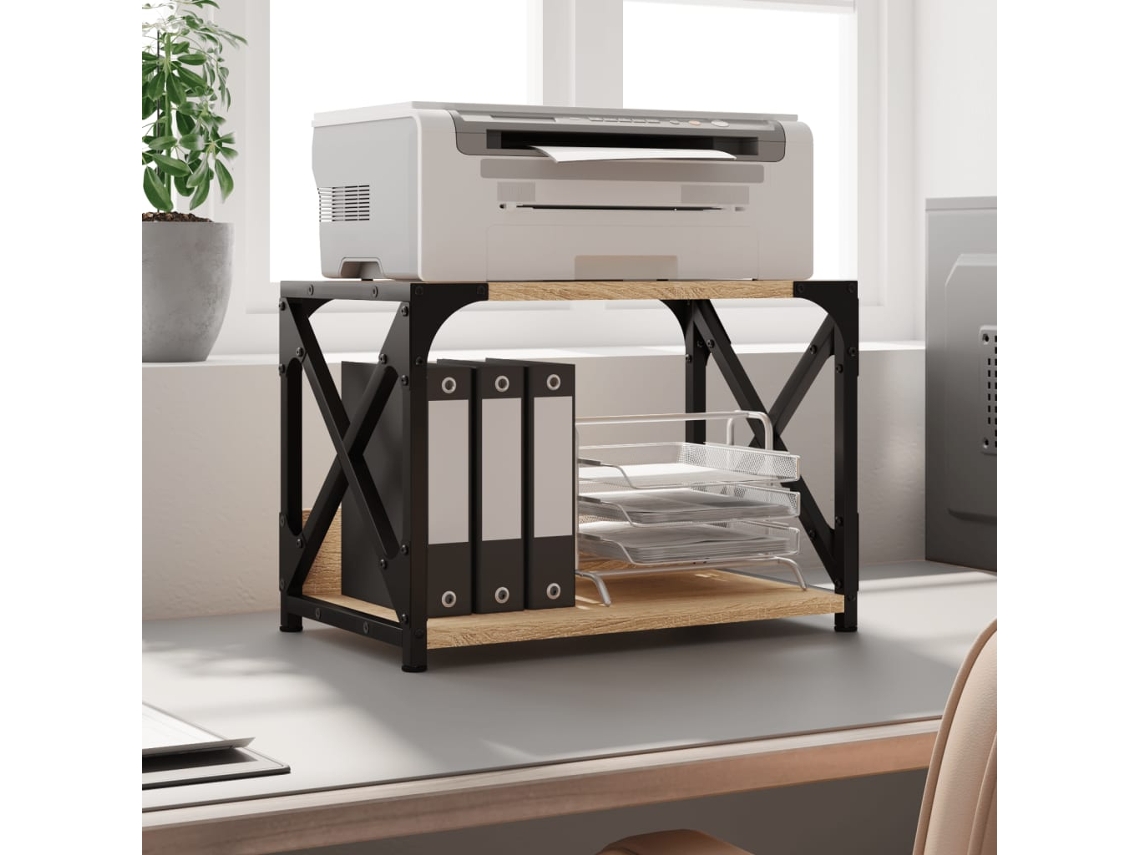 Soporte para impresora de 2 estantes Deriv.wood Sonoma Oak DKD HOME DECOR