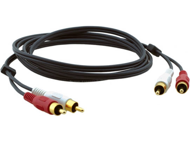 Cable de AudioKRAMER ELECTRONICS (RCA - 10.7 m - Negro)
