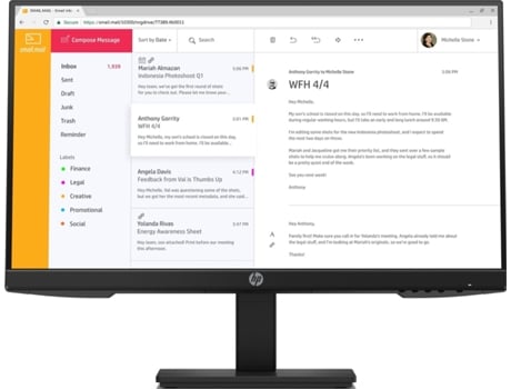 Monitor HP P24h G4 (23.8" - 14 ms - 75 Hz)