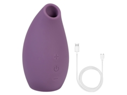 Vibrador de masaje de succión de silicona de 5 frecuencias para mujeres (púrpura) YIZHOOD