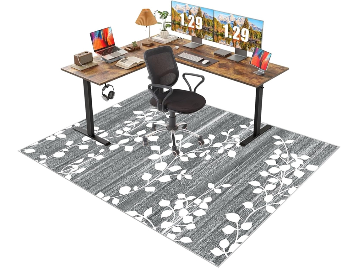Tapete Protetor Cadeira Escritório Antiderrapante 90 X 120 Cm Piso Laminado Parquet Chão Escritório, Cadeiras