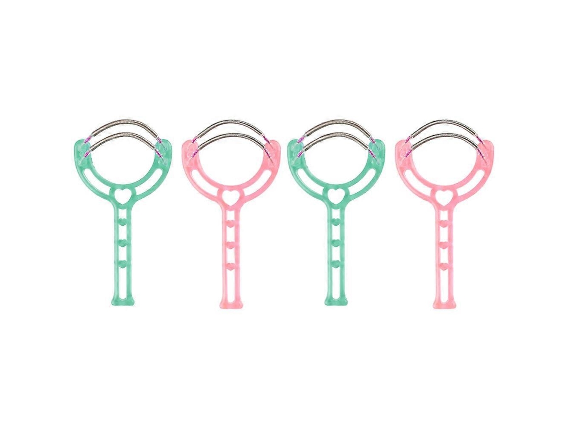 4 piezas de afeitadoras de resorte de plástico para bicicletas eléctricas Ly para mujer (rosa y verde)