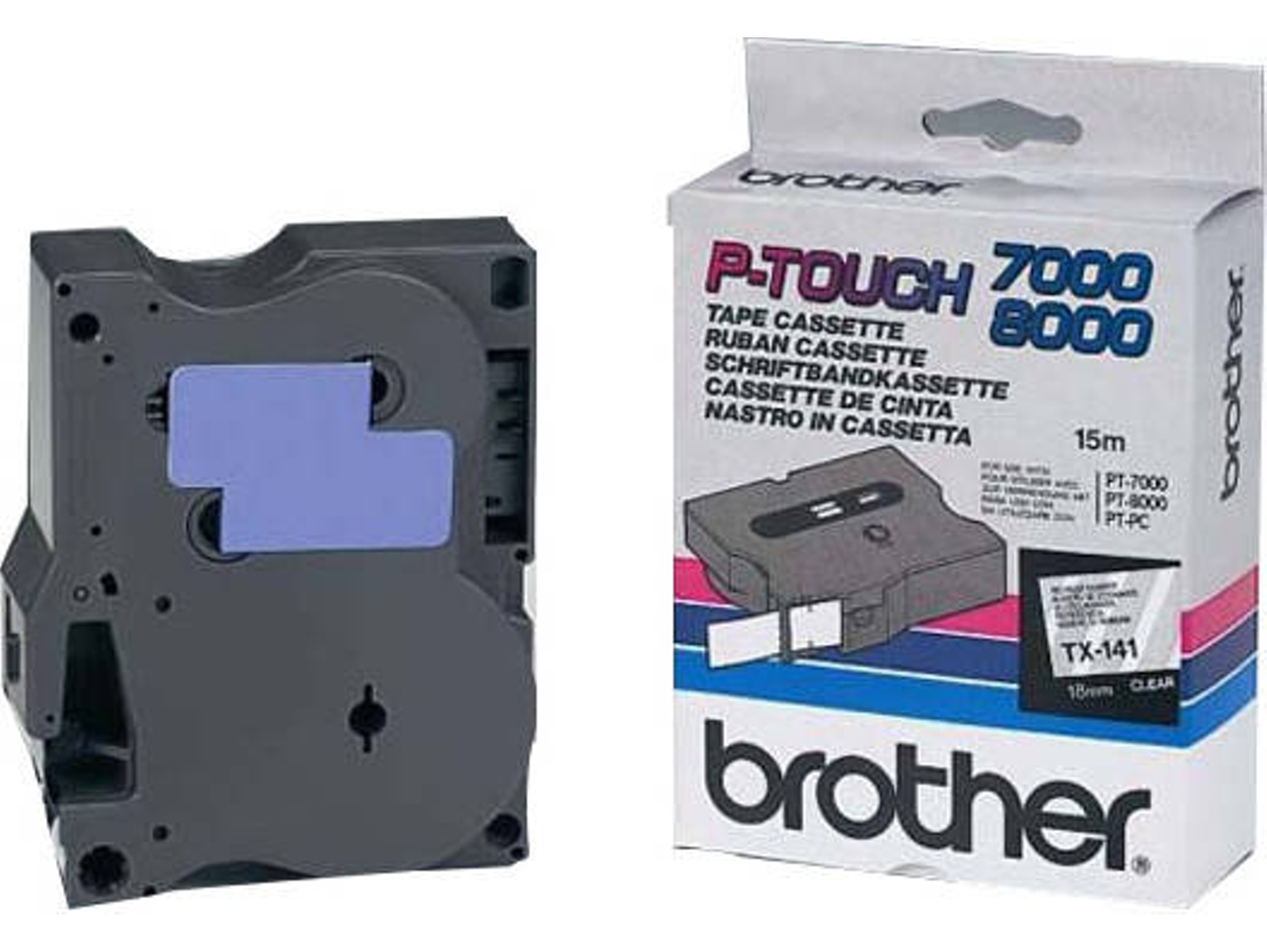 Cinta de etiquetas BROTHER TX141