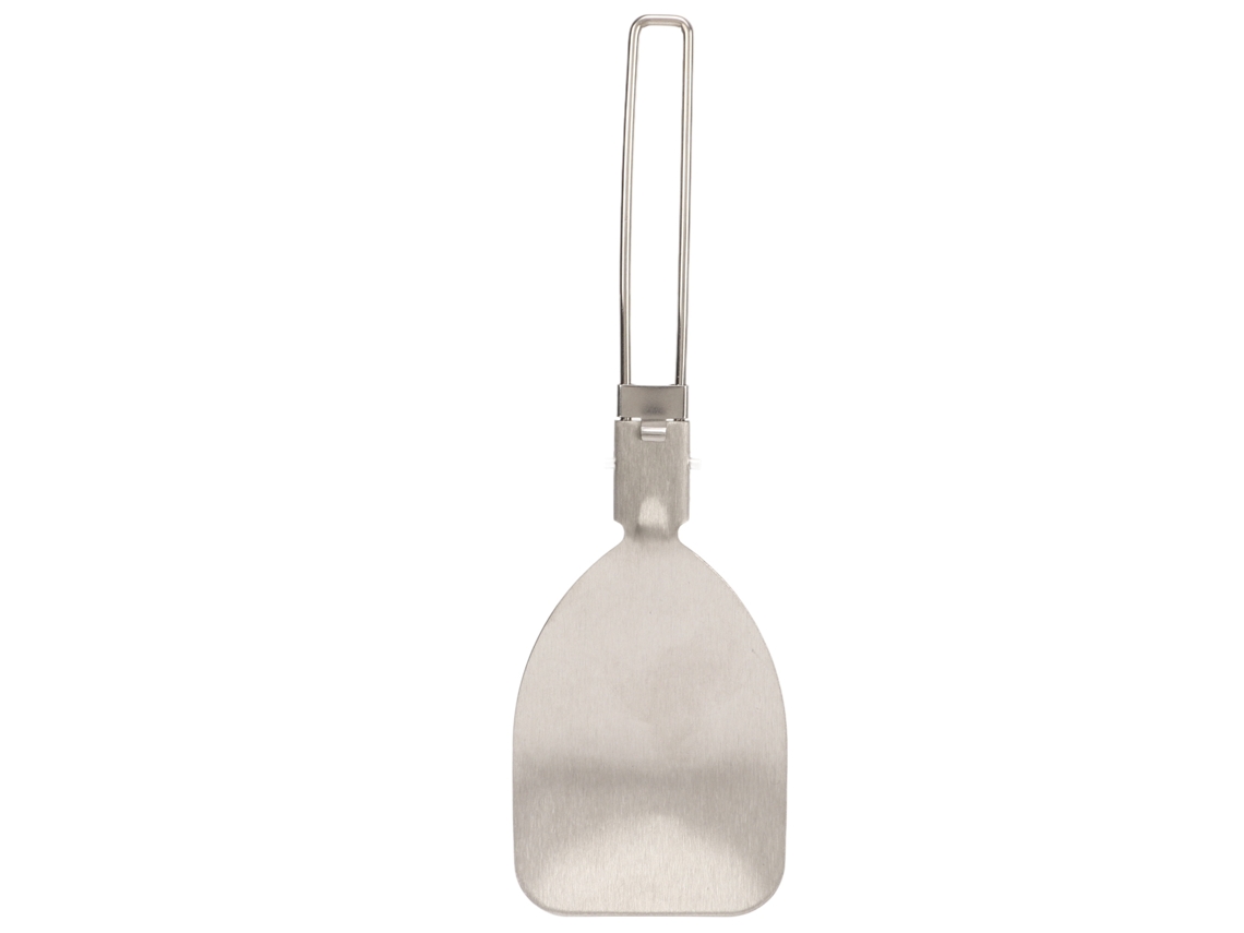 Espátula Plegable De Acero Inoxidable Con Diseño De Bloqueo, Ligera Y Portátil Para Camping, Cocina, Lavar Arroz Y Uso Al Aire Libre.