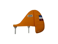Orangefor Mf-a84/ki-84mo-fly P-51d Mustang / Mf-a84 / Kootai Ki-84 Rc Airplane Spare Parts Vertical Tail Wing