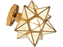 Lámpara De Techo Con Diseño De Estrella Creativa, Iluminación Cálida, 220 V, Hierro Y Acrílico.
