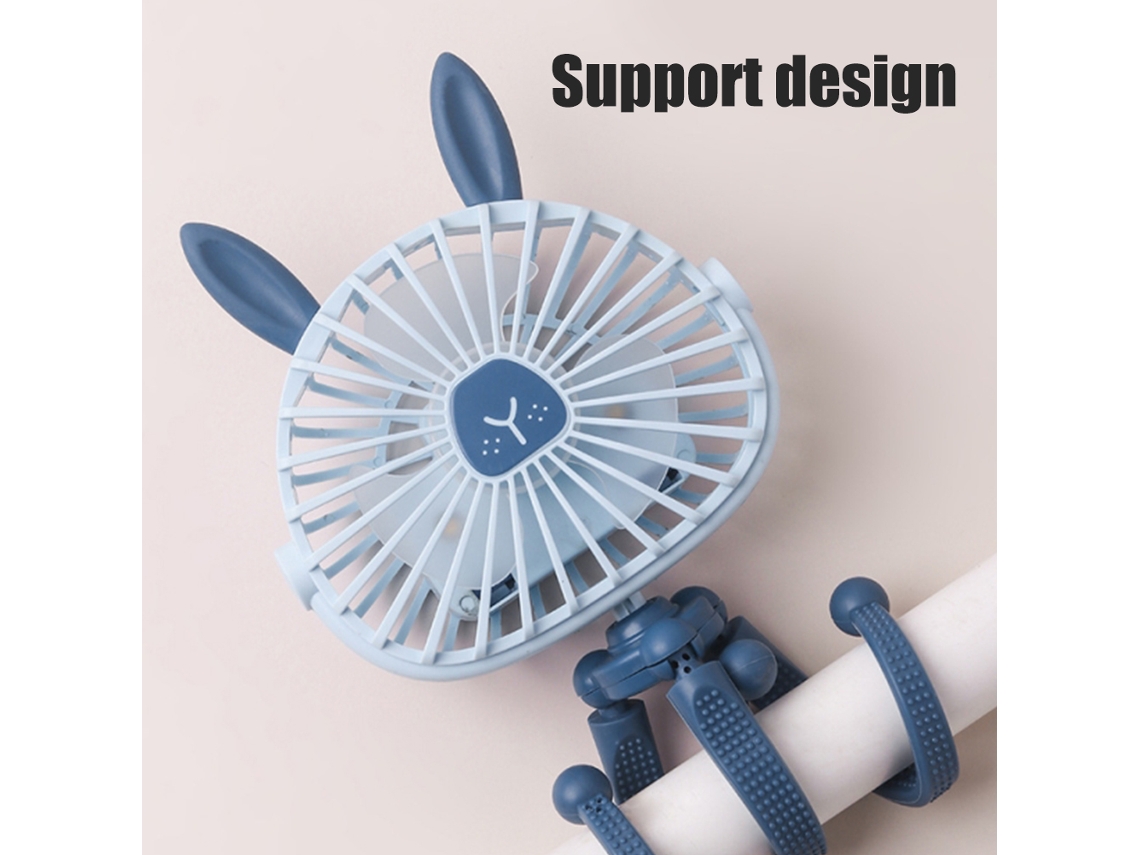 Ventilador USB portátil con trípode flexible para cochecito de bebé