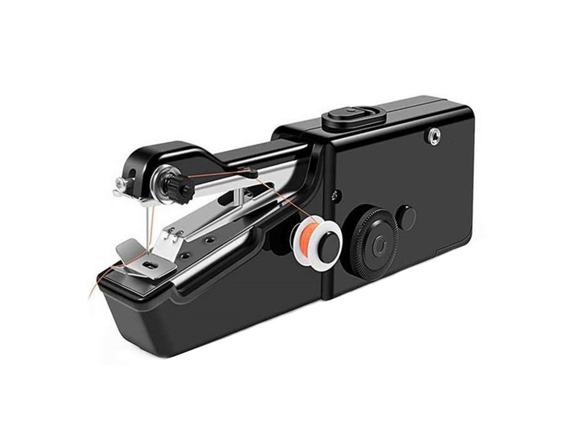 Máquina de coser portátil DIY, sastrería hecha a mano, adecuada para viajes, hogar y principiantes, color negro Cuich