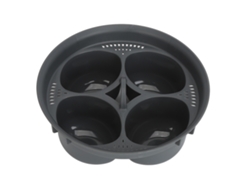 Insert Para Huevo Pochedo Antiadherente 4 Huevos Distribución De Calor Uniforme Accesorio Seguro Para Sartén Horno