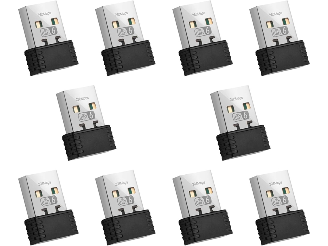 Adaptador Wifi 10x De 6 Cables Ax286 802.11ax De 2,4 Ghz Con Tarjeta De Controladores Incluida.