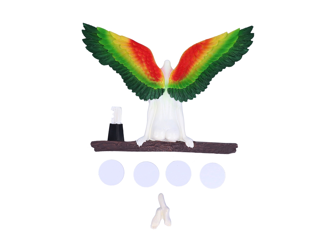 Estatuas decorativas de resina con alas de ángel, tamaño L 20