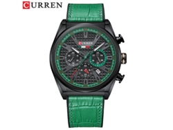 Reloj De Pulsera Moderno Para Hombre, Resistente Al Agua, Con Seis Manecillas, Esfera Grande Y Calendario, Multifuncional Y Elegante (verde).