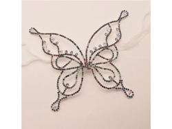 Máscara De Diamantes De Imitación Para Fiestas De Graduación, Máscaras Para Mujer, Accesorios De Joyería, Mariposa