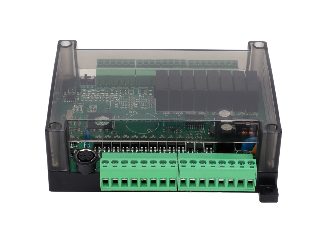Controlador PLC MS2N-20MR-2U, módulo programable, placa de control industrial con carcasa