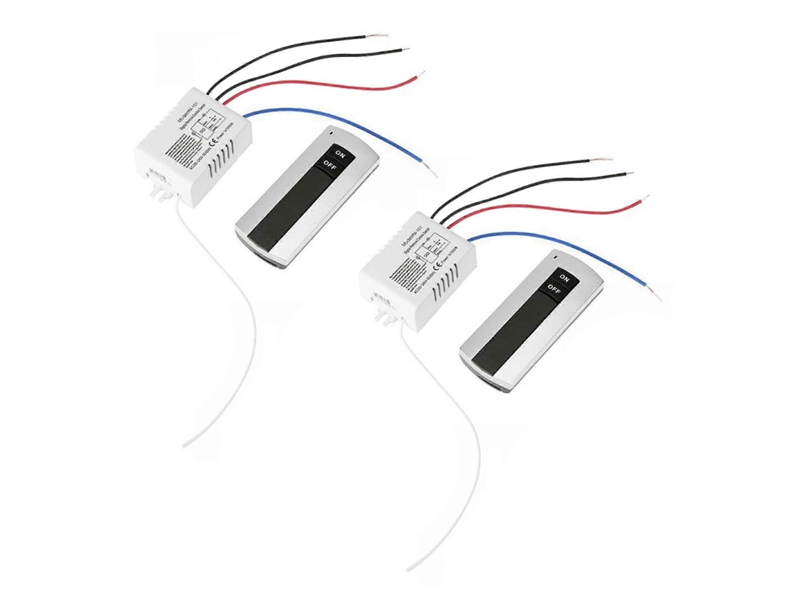 transmisores digitales de 220 V con receptor inalámbrico, interruptor de relé y control remoto de luz.