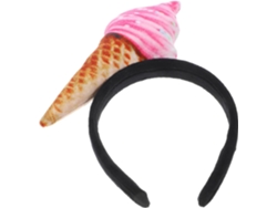 Bandeau Para Cheveux Femme Motif Glace Rose, Accesorio En Tissu Léger 20