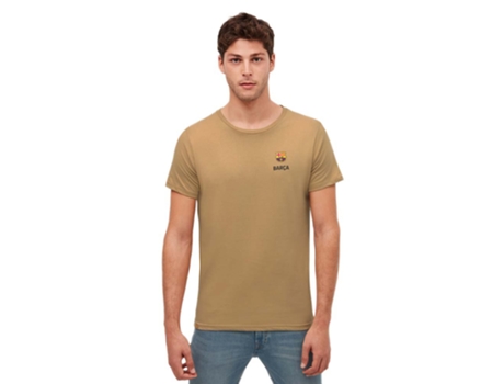 Camiseta de Hombre para Fútbol BARCA Barça Bola Beige (L)