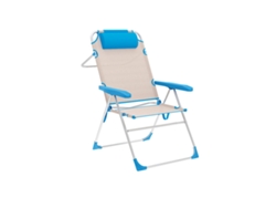 Silla Plegable Marbueno Azul Beige 67 x 99 x 66 cm