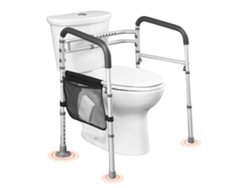 Pasamanos de seguridad plegable para baño Succebuy con agarres antideslizantes para personas mayores