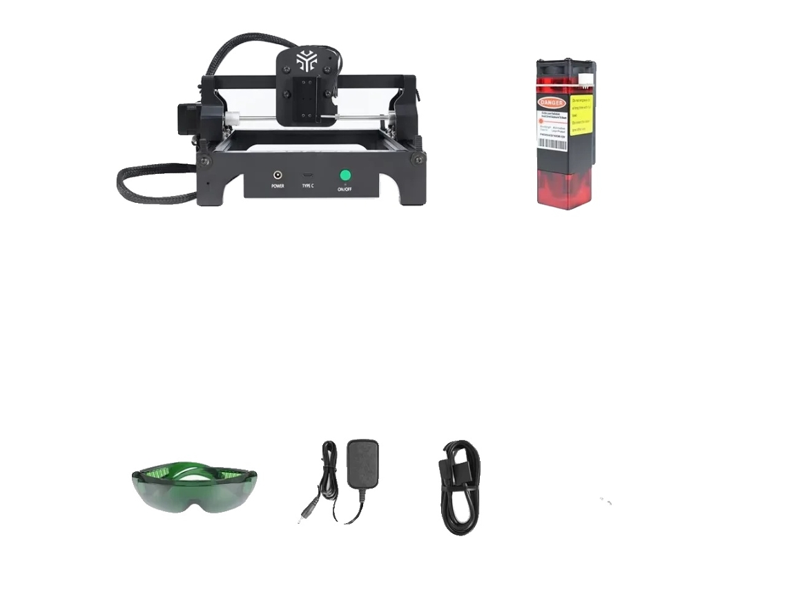 Grabador láser, diseño compacto, potencia ajustable, Acmer S1, 4,5 W OEM