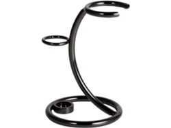 Soporte Universal De Metal Negro Para Maquinilla De Afeitar Y Brocha.