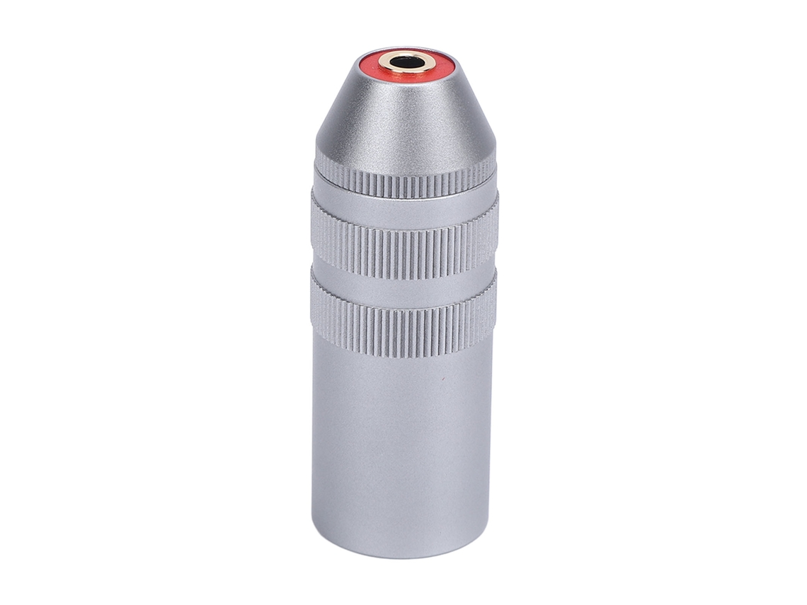 Adaptador Metálico Balanceado Xlr Macho De 4 Pines A Conector Hembra De 3,5 Mm Para Micrófonos, Mezcladores Y Altavoces Activos.