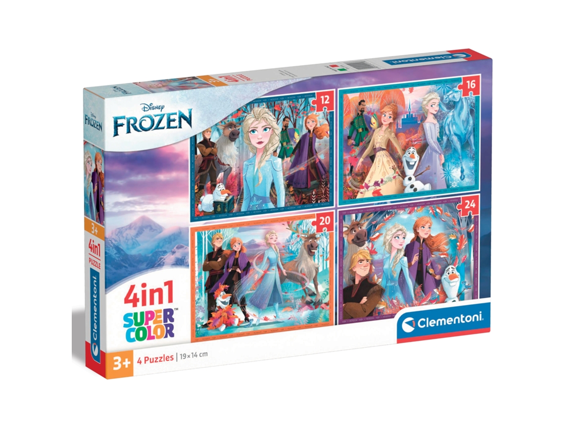 Puzzle 12162024 piezas 4 en 1 Frozen Clementoni