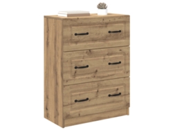 Maison Exclusive - Cajonera Roble Artesanal 66 X 34,5 X 87 Cm Madera De Ingeniería