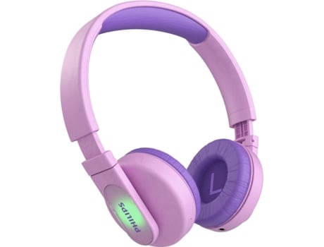 Auriculares Bluetooth PHILIPS Tak4206 (Over Ear - Micrófono - Rosa)