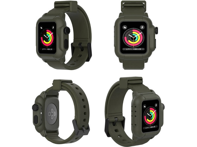 Carcasa WISETONY Apple Watch Series 2 y 3, 42 mm Verde