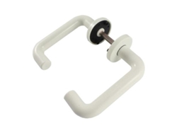 Manilla poliester blanca con placa juego