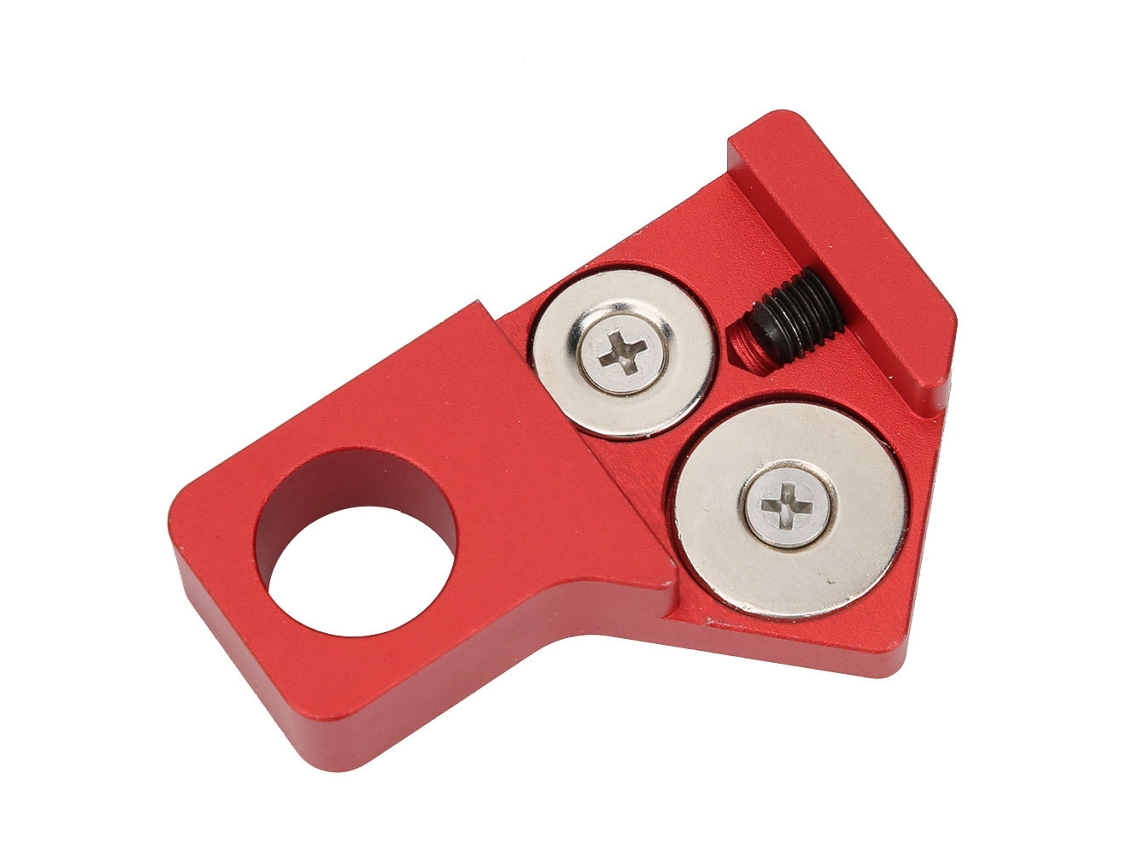 Herramienta magnética para carpintería, regla de acero de 45° y 90° con bolígrafo de aleación de aluminio ajustable.