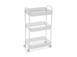 Carro de Cocina Versa Blanco 30 x 76 x 46 cm Hierro