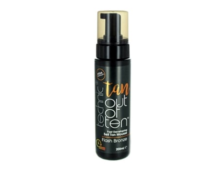 Bronceador Facial y Corporal TECHNIC Tan10 Flash Bronze Mousse Dark