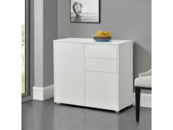 Cómoda [EN.CASA] Paarl  (Blanco - Tablero De Aglomerado - 74 x 79 x 36 cm)