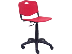 Silla Operativa PYC Robledo  Rojo (Brazos Fijos - PVC)
