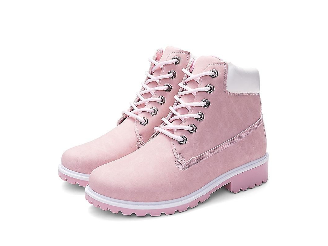 2026-zapatos Martin Con Tacón Plano Para Mujer Botas Ankle Warm Material Pu Plantilla Plush Cierre Cordones Talla Eu34-eu43