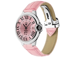 Reloj inteligente Yizhood con llamadas Bluetooth, monitorización de frecuencia cardíaca y diseño moderno (rosa)