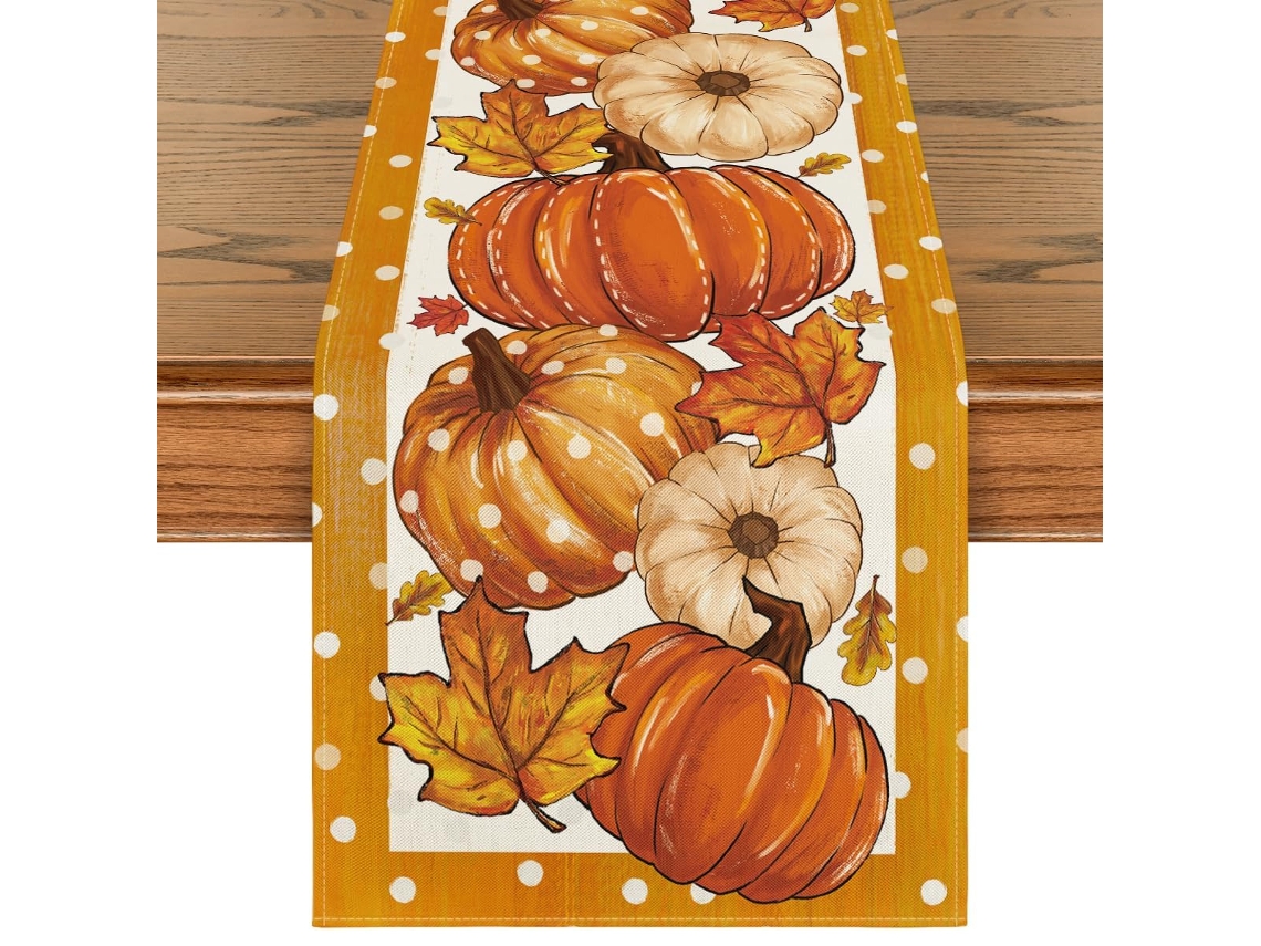 Decoración de mesa con hojas de eucalipto para otoño, acción de gracias y días festivos NEVEANCE