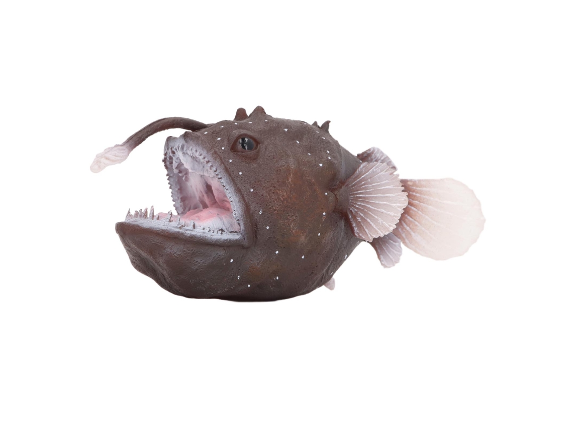 Ats-figura De Pez Angler Simulación Animal Marino Juguete Plástico Modelo De Pez Marino Para Colección Y Decoración De Escritorio