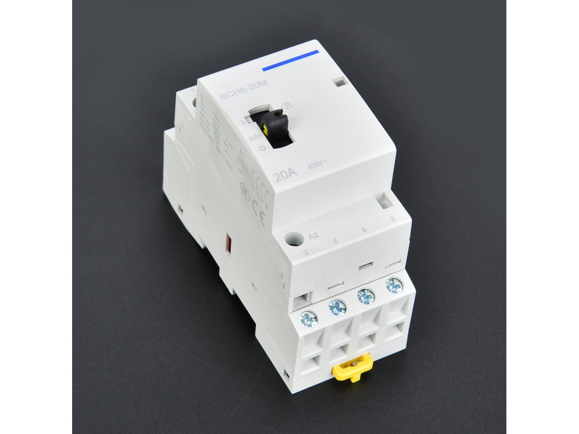 Omni-contacto Ac Doméstico Bch8-20m 24v 20a 4p Con Interruptor De Control Manual Din Rail