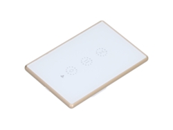 2026dz-interruptor Inteligente Wifi Tuya Para Cortinas Con Dimmer Estándar Marco Metálico Control Remoto 95‑